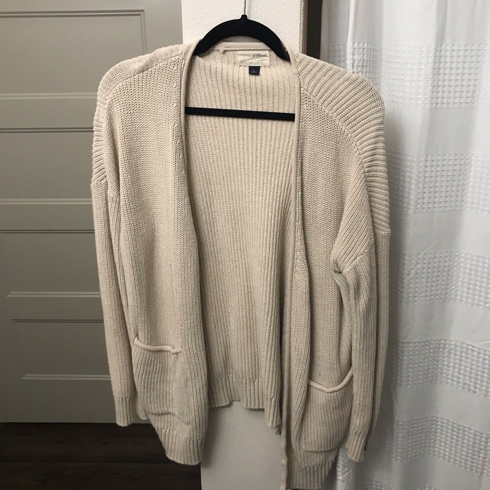 Cream knit cardigan